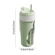 thumbnail image 3 of Exprimidor portátil inalámbrico de 450 ml | Licuadora eléctrica recargable de 80 W con 6 cuchillas de acero inoxidable | Pequeño extractor de jugos multifuncional para casa, viajes y oficina, 3 of 5