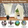 thumbnail image 4 of Injueey 2 uds cremallera de tela y cordón funda protectora de plantas de invierno versátil protección efectiva Jardín y Patio, 4 of 6