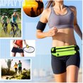 thumbnail image 3 of Cinturón para correr para mujeres y hombres, riñonera deportiva impermeable, cinturón ajustable para correr, dinero, pasaporte, teléfono celular para L, 3 of 3