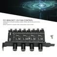 thumbnail image 3 of PC 8 Channels Fan Hub, Cooling Solution Wide Compatibility 4 Knob Cooling Fan Speed Controller 4PIN / 3PIN Interface 72W  for CPU Case, 3 of 7