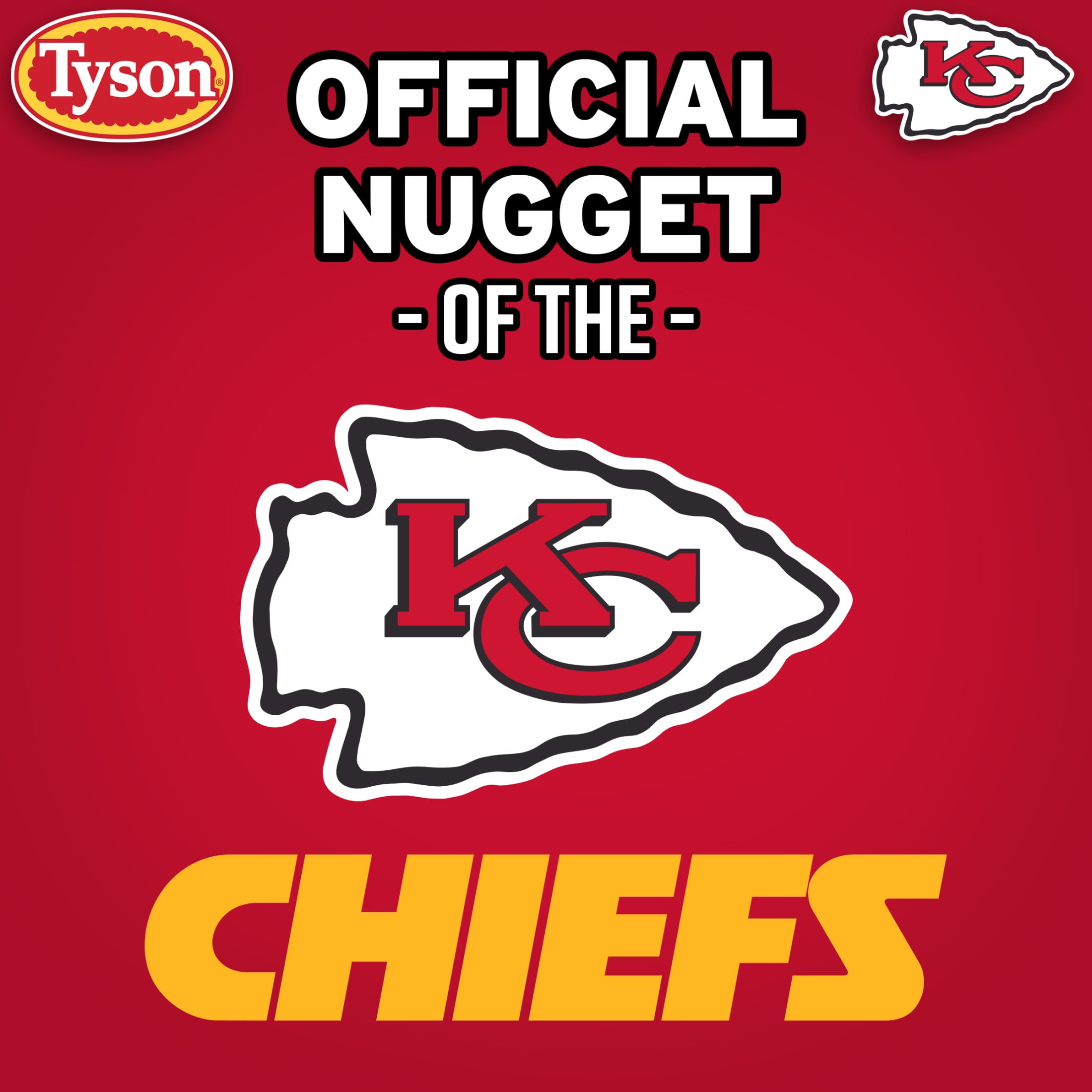 Tyson Chiefs Chicken Nuggets, 64 oz (Frozen, Fully Cooked)