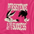 thumbnail image 2 of Looney Tunes Persistence Women's T Shirt, Hot Pink, X-Large, 2 of 6