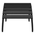 thumbnail image 6 of WestinTrends Highland 2-Piece Outdoor Patio HDPE Adirondack Chair With Ottoman and Cup Holder Set, Black, 6 of 14