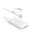 thumbnail image 1 of Regleta de enchufe plano 300J, Regleta USB C de Anker, Regleta ultrafina 10 en 1, 1 of 5