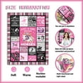 thumbnail image 2 of Flamingo Gifts for Women Girls Flamingo Blanket Just A Girl Who Loves Flamingos Gifts for Flamingo Lovers Super Soft Flannel Flamingo Throw Blanket 50"X40", 2 of 5
