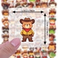 thumbnail image 6 of 35pcs-50pcs Cute Animal Stickers Cowboy Character Stickers PVC Stickers for Laptops Notebooks Suitcases, 6 of 9