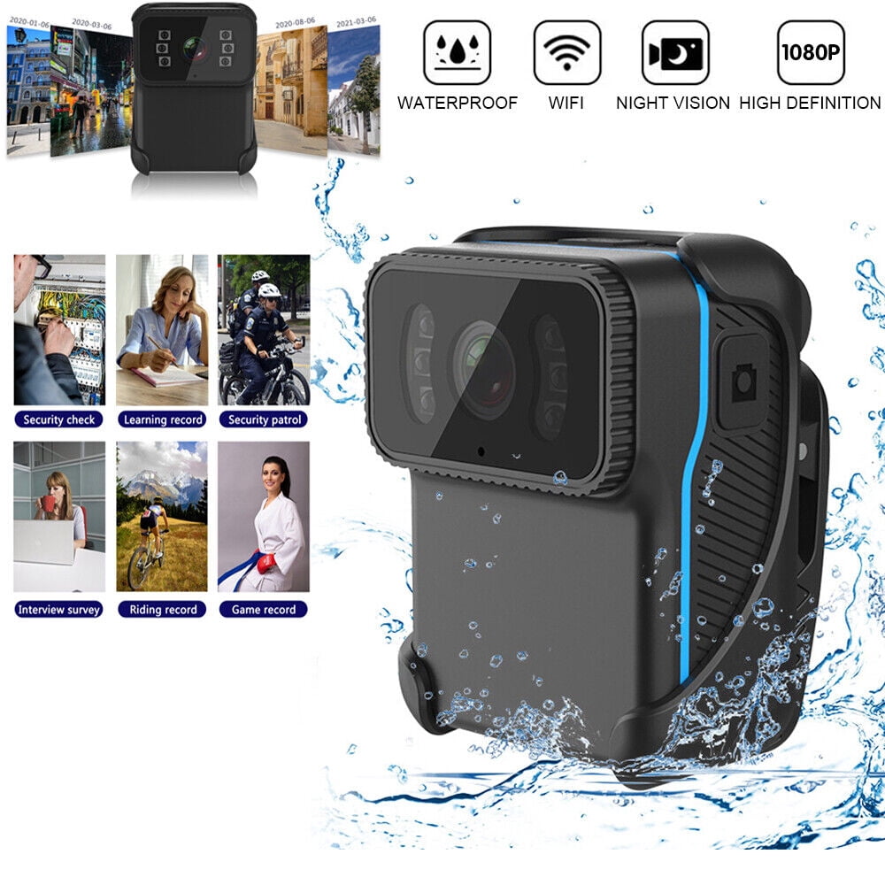 1080P Body Cameras With Audio And Video Recording Night Vision Waterproof Shell WIFI Hotspot Personal Mini Body Camera For Enforcement/Riding/Delivery