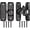 Black & Basic Version, variant on Sliding Barn Door Lock, 90/180 Degree Heavy Duty Flip Gate Latches,Thickened Anti-Rust Hasp Latch for Barn Doors,Garden, Bathroom, Outdoor, Garage, Window (Black,2 Pack)