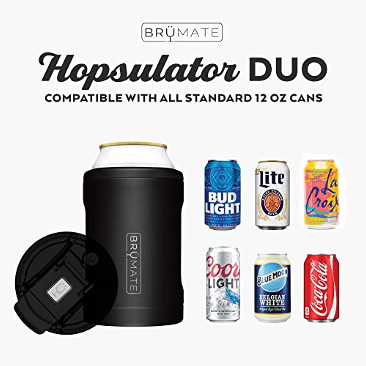 Brumate Hops Duo 2-in-1 Can Cooler 12 oz can cooler & tumbler. Leakproof,  NWT