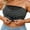 Black, variant on ,Wireless Strapless Bras for Women Trendy Front Closure Full Coverage Bra Plus Size Wire-Free Striped Printed Bralettes with Removable Transparent Straps White 0XL