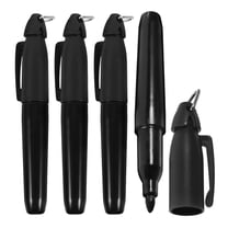 Supvox Back to School 4Pcs Golf Ball Marker Golf Marker Pen ABS Black Triangular Clip Hook Design for Golfers