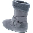 thumbnail image 3 of Static Footwear Girls Fashion Faux Suede Fur Cuff Boots, 3 of 7