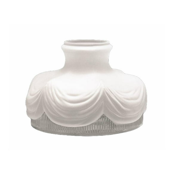 10" Satin Crystal Coleman Oil Lamp Shade