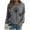 Gray, variant on Makaor Pullover Sweatshirts for Women Lightweight Crew Neck Tops Graphic Long Sleeve Tees Cute Fall Winter Clothes