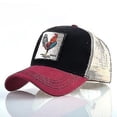 thumbnail image 1 of Chapeaux en Coton Brodés Casquette de baseball animal red2 cock, 1 of 1