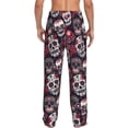 thumbnail image 3 of Xecao Rose Flowers Men's Straight Lounge Pajama Pants: The Ultimate in Comfortable Sleepwear, 3 of 9
