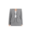 thumbnail image 2 of Le Suit Women's Basketweave Texture Skirt Suit Black Size 12, 2 of 3