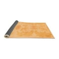 thumbnail image 2 of Ahgly Company Indoor Square Abstract Orange Modern Area Rugs, 4' Square, 2 of 4
