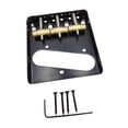 thumbnail image 1 of Decodeary Guitar Bridge Set Easy to Install Saddles Vintage Tools Brass Design black 7.6x8.5cm, 1 of 6