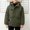 Army Green, variant on Teen Boys Ski Jacket with Hooded Snowboarding Waterproof Fleece Lined Jacket Winter Coat with Multi Pockets Navy 140