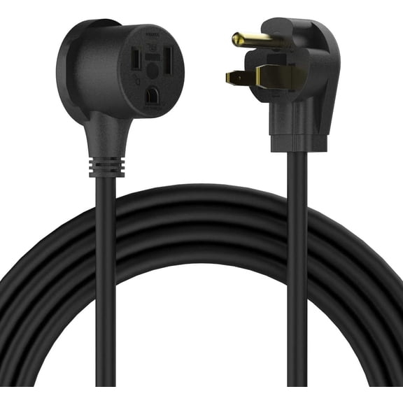 10 AWG 20-Foot Welder Power Cord | 250V Extension Cable | NEMA 6-50P to 6-50R for Welding Equipment