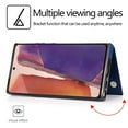 thumbnail image 3 of Wallet Case for Samsung Galaxy Note 20 with Card Holder, Back Folio Flip Premium PU Leather Kickstand Card Slots Case, Double Strong Magnetic Clasp Durable Shockproof Phone Case,Darkblue, 3 of 9