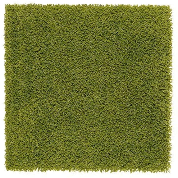 Ikea Rug, high pile, bright green 2' 7" x 2' 7" 22210.21123.1818