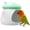 Green, variant on Cute Mushroom Shape Bird House with Perch Parrot Breeding Box House Parrot Nesting Box for Small & Medium Birds Conure, Suitable for All Season, Eco-Friendly PLA Material, Easy to Clean (Blue)