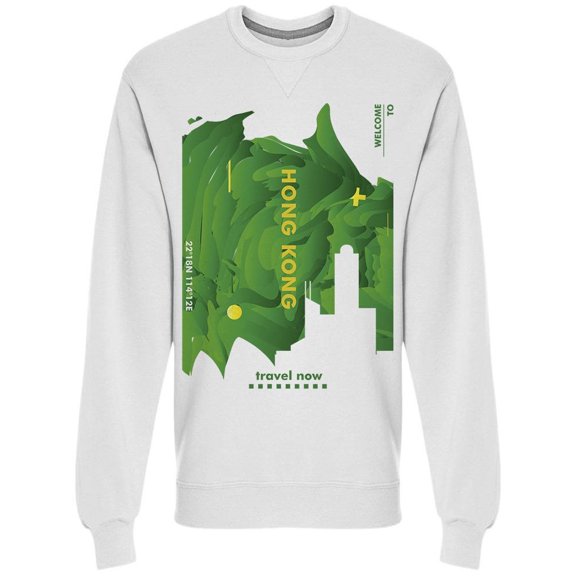 Modern China Hong Kong Sweatshirt Men -Image by Shutterstock, Male 3X-Large