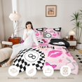 thumbnail image 3 of Erosebridal Snooker Billiards Twin Comforter Sets 3-Piece for Boys Girls,Kids Teens Sport Theme Glitter Print Bedding Set,Pink Reversible,Luxury Bedroom Decor, 3 of 6