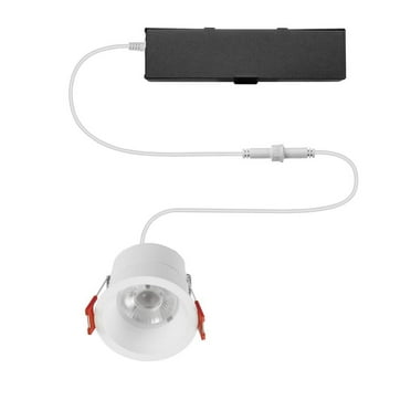 3 In. White Interchangeable Trim LED Integrated Trimless Recessed Lighting Kit