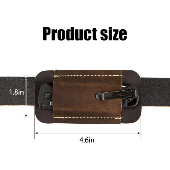 DASAW-Leather Knife Sheath for Belt,Knife Sheath,Horizontal Carry Pocket Knife Holder,EDC Belt Organizer,Compact Draw Knife Holster,EDC Pocket Organizer,Sheath for Folding Knife