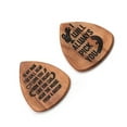 thumbnail image 3 of Amdohai Guitar Wooden Pick Box Holder Collector with 2pcs Wood, 3 of 7