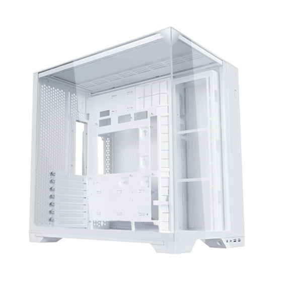 Lian-Li O11 Vision Compact Tempered Glass ATX Mid Tower Computer Case, White