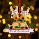 thumbnail image 4 of Adorno colgante para árbol de Navidad, familia feliz, bricolaje, ciervos, grupos familiares, renos, decoración navideña de Año Nuevo, 4 of 4