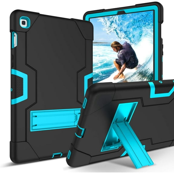 KOMI Samsung Galaxy Tab S5e 10.5" 2019 Hard Tablet Case, Black/Blue