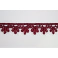 thumbnail image 3 of 5/8",3/4",1",1.25",1.75",2", 2.5", 3",3.25" Embroidered Burgundy Venice Lace, 3 of 5