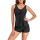 thumbnail image 4 of Traje de baño de 2 piezas para mujer, trajes de baño para mujer, traje de baño estampado de tres piezas con abertura para mujer, 4 of 9