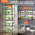 thumbnail image 2 of Plant Stand with Grow Light Grow Light Shelf with Cover and Thermometer Plant Shelf with Grow Light Full Spectrum Light Mini Plant Stand with Timer for Seed Starting ( s Light, 2 of 9