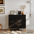 thumbnail image 3 of Boyel Living Commode 3 Tiroirs Table de Chevet Buffet Armoire de Rangement, Tiroirs Modernes avec Rangement pour Chambre, Noir, 3 of 10