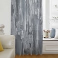 thumbnail image 5 of Grey Abstract Sheer Curtains 54 Inches Long, Vintage Geometric Gradient Oil Painting Modern Light Filering Curtains, Breathable Simi Curtain Privacy Drapes for Kitchen Bathroom Small Window Treatment, 5 of 9
