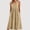 🔥 Khaki, variant on Sentmoon Boho Dress for Women Boho Sleeveless Sun Dresses Summer Solid Color Regular Fit Cute Dresses Streetwear for Everyday Casual Wear XXL