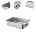 thumbnail image 6 of TOOYFUL Stainless Steel Cats Litter Basin High Sided Kitten Toilet Kitty Litter Basin Open Top Pet Litter Tray for Kitten Indoor Cats 50cmx35cmx15cm, 6 of 9
