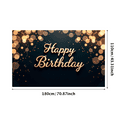 thumbnail image 4 of Golden Sparkle Birthday Banner Happy Birthday Festive Decoration Elegant Design for Birthday Party Indoor Celebration Event Decoration, 4 of 7