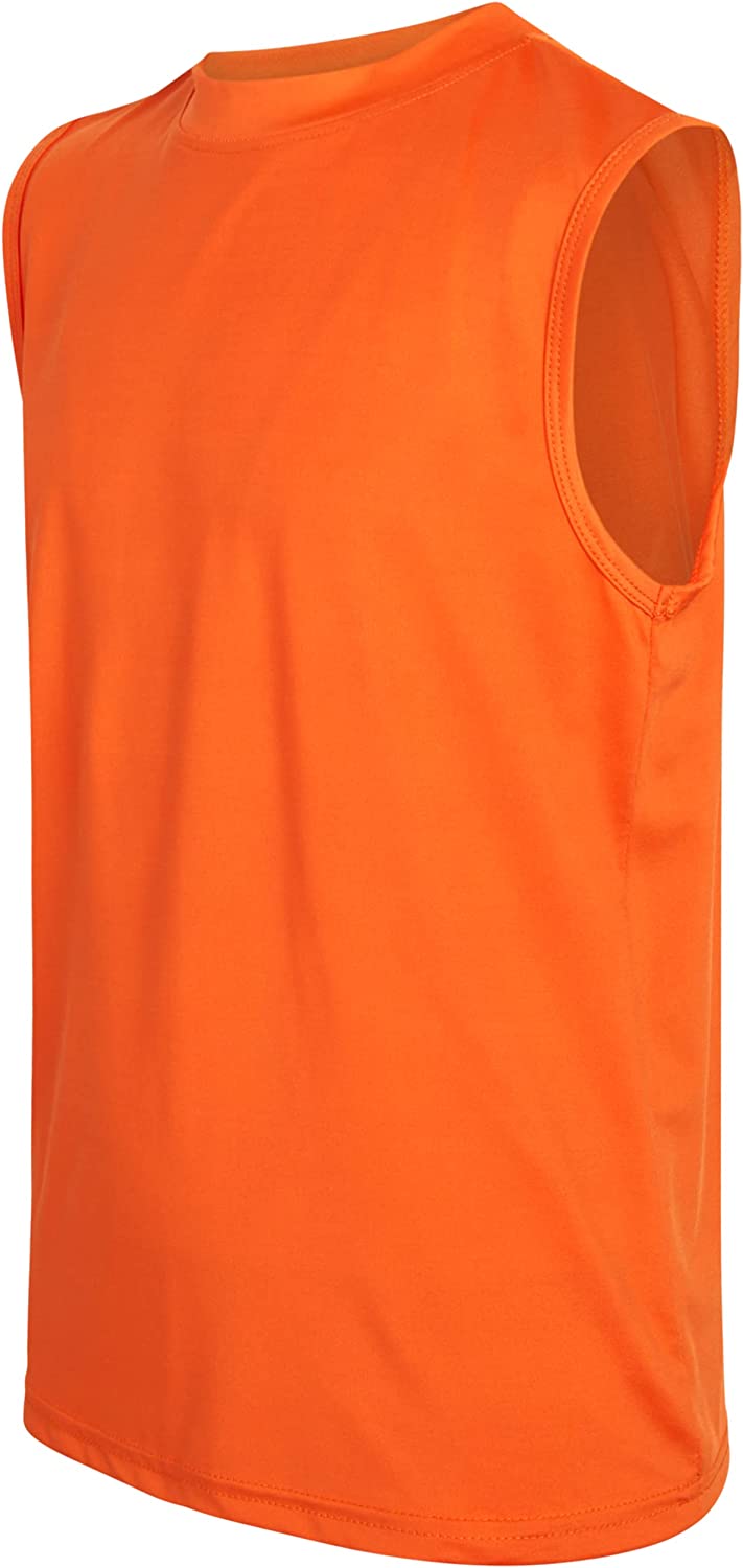 Black Bear Boys' Athletic Tank Tops - 4 Pack Dry Fit Performance Muscle Shirts for Boys (Sizes:4-18)
