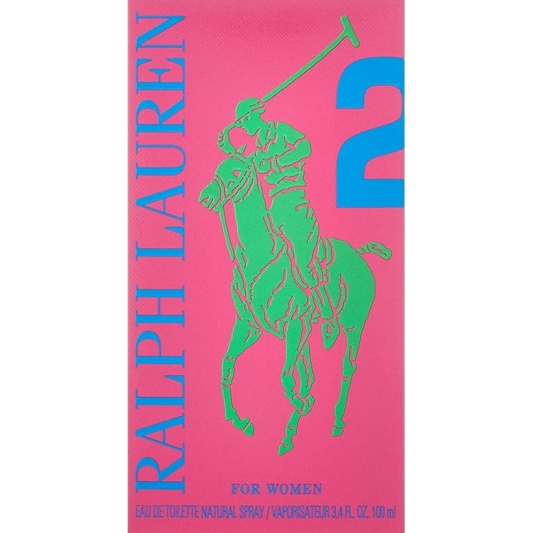 Ralph Lauren Polo Big Pony No.2 Pink Eau de Toilette Spray for Women 3.4 oz  