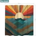 thumbnail image 5 of saxeuu Kids Rainbow Sun Shower Curtain 60Wx72H Inches Pastel Inspirational Quotes Abstract Motivational Lines Sunrise Sunset Beach Fabric Waterproof Polyester Bathroom Home Decor Set with Hooks, 5 of 6
