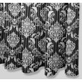thumbnail image 2 of S4Sassy Black Stripe & Vector Design Damask Decorative Waterproof Printed Shower Curtain Roller Hooks Drapes-60 x 70 Inch, 2 of 6