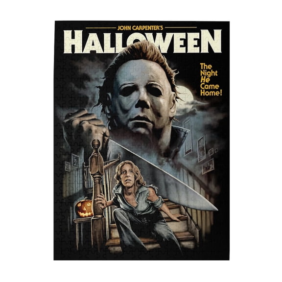 Michael Myers Jigsaw Puzzle 500 Piece Challenging Wooden Puzzles Toys Family Decorations Education Parent Interesting Game Gift 500pcs