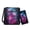Black and Purple-Skull, variant on Crow Rose Print Crossbody Hobo Bag Leather Satchel Purse with PU Wallet, Multi Pocket Shoulder Purse Zipper Messenger Purses with Adjustable Strap for Women, Black
